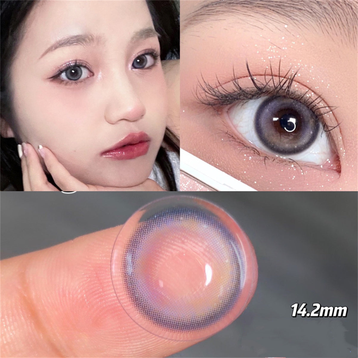 Morningcon Blue Tears Colored Contact Lenses For Eyes Half Yearly 2pcs