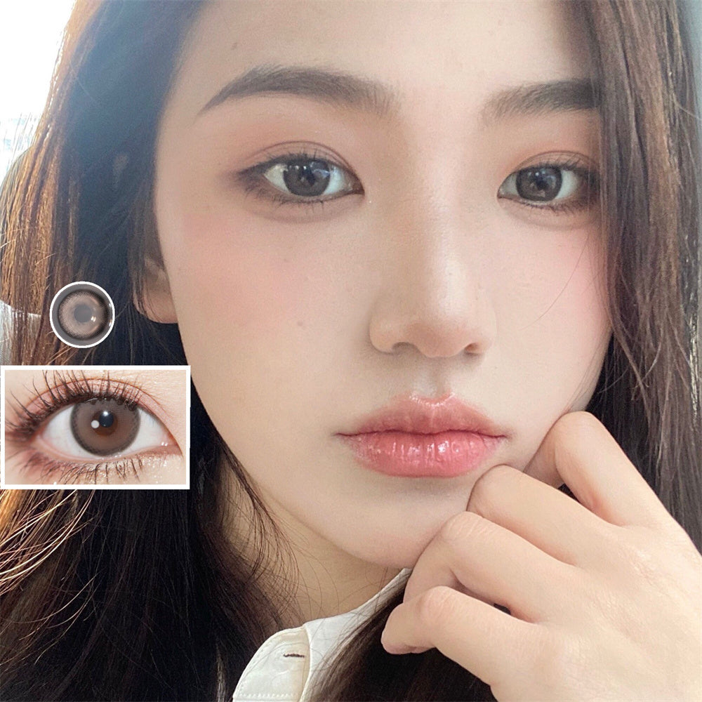 Morningcon Glass beads Colored Contact Lenses For Eyes Half Yearly 2pcs