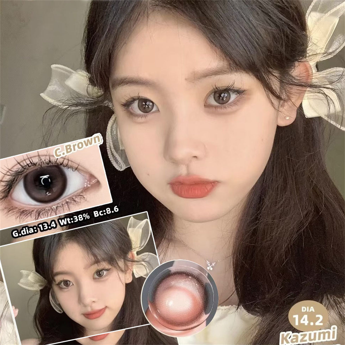 Morningcon Narimaru Colored Contact Lenses For Eyes Half Yearly 2pcs