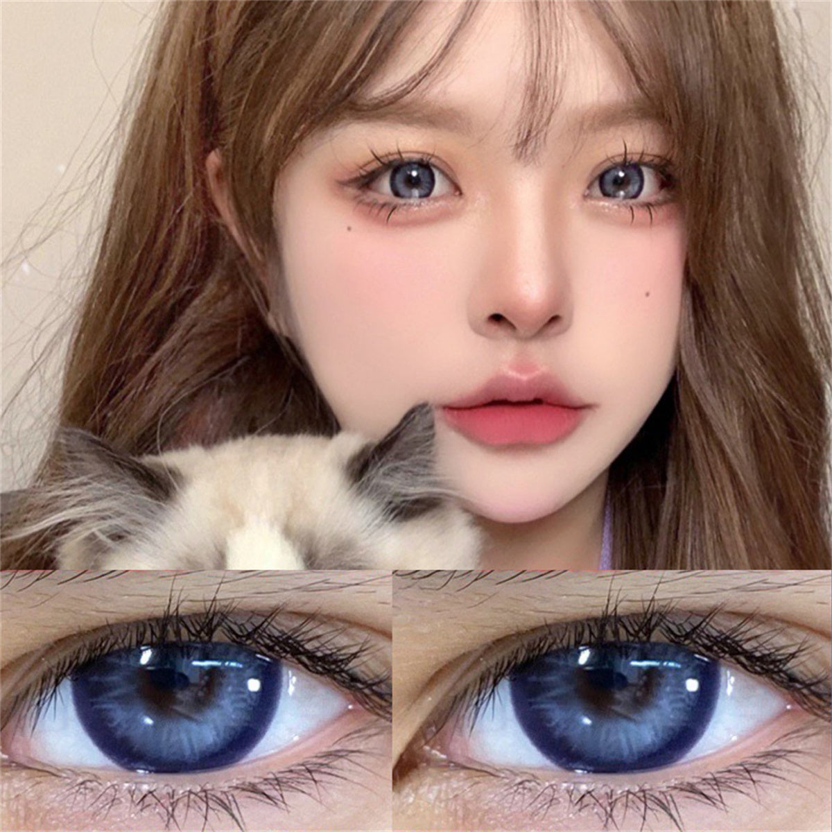 Morningcon Zurich Green Colored Contact Lenses For Eyes Half Yearly 2pcs