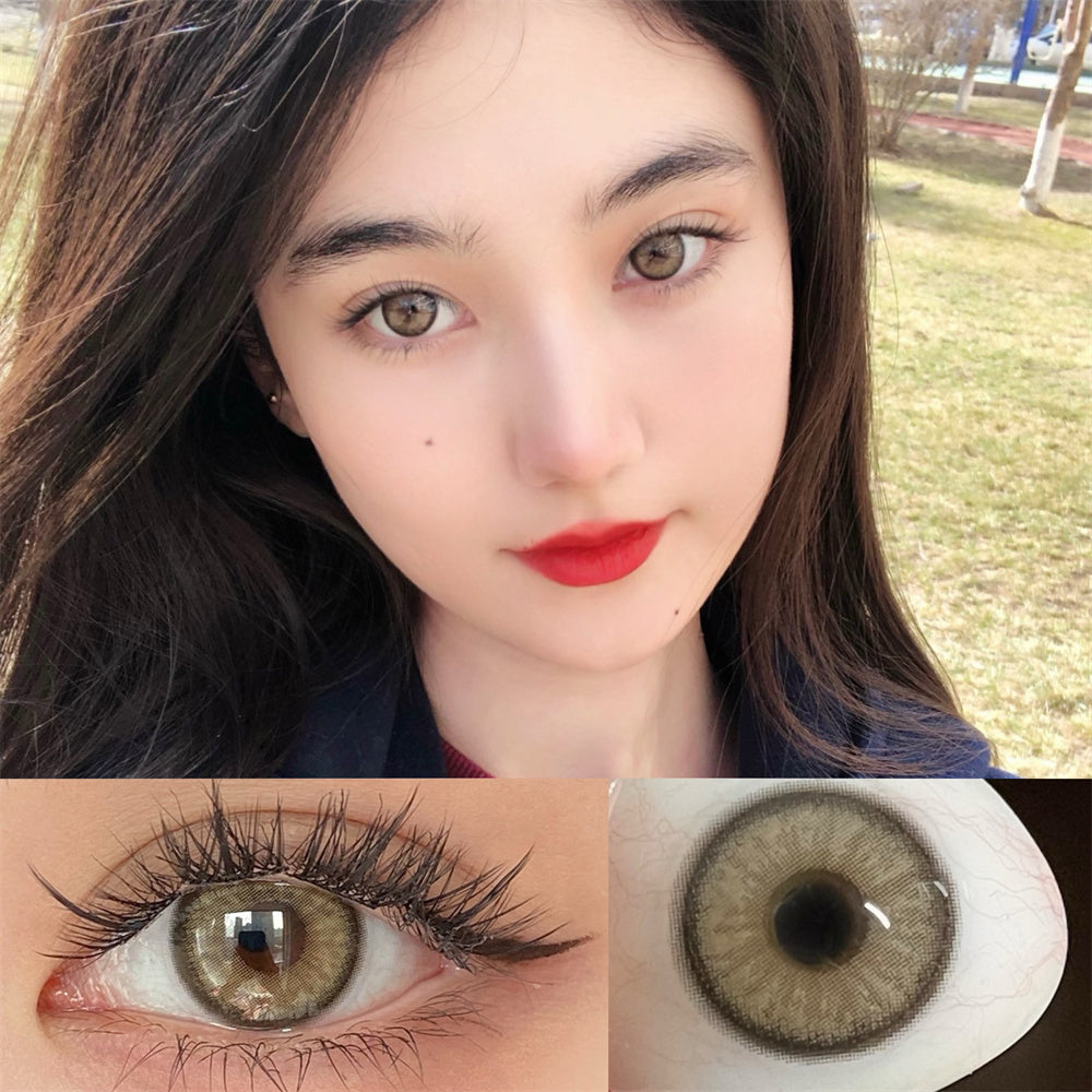 Morningcon Pears Colored Contact Lenses For Eyes Half Yearly 2pcs