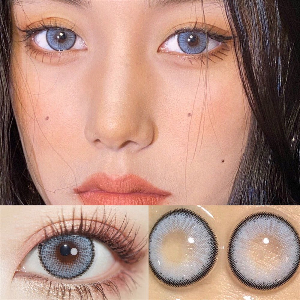 Morningcon Blue plaque Colored Contact Lenses For Eyes Half Yearly 2pcs