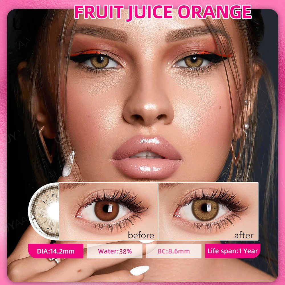 Morningcon Fruit-F29 Colored Contact Lenses For Eyes Half Yearly 2pcs