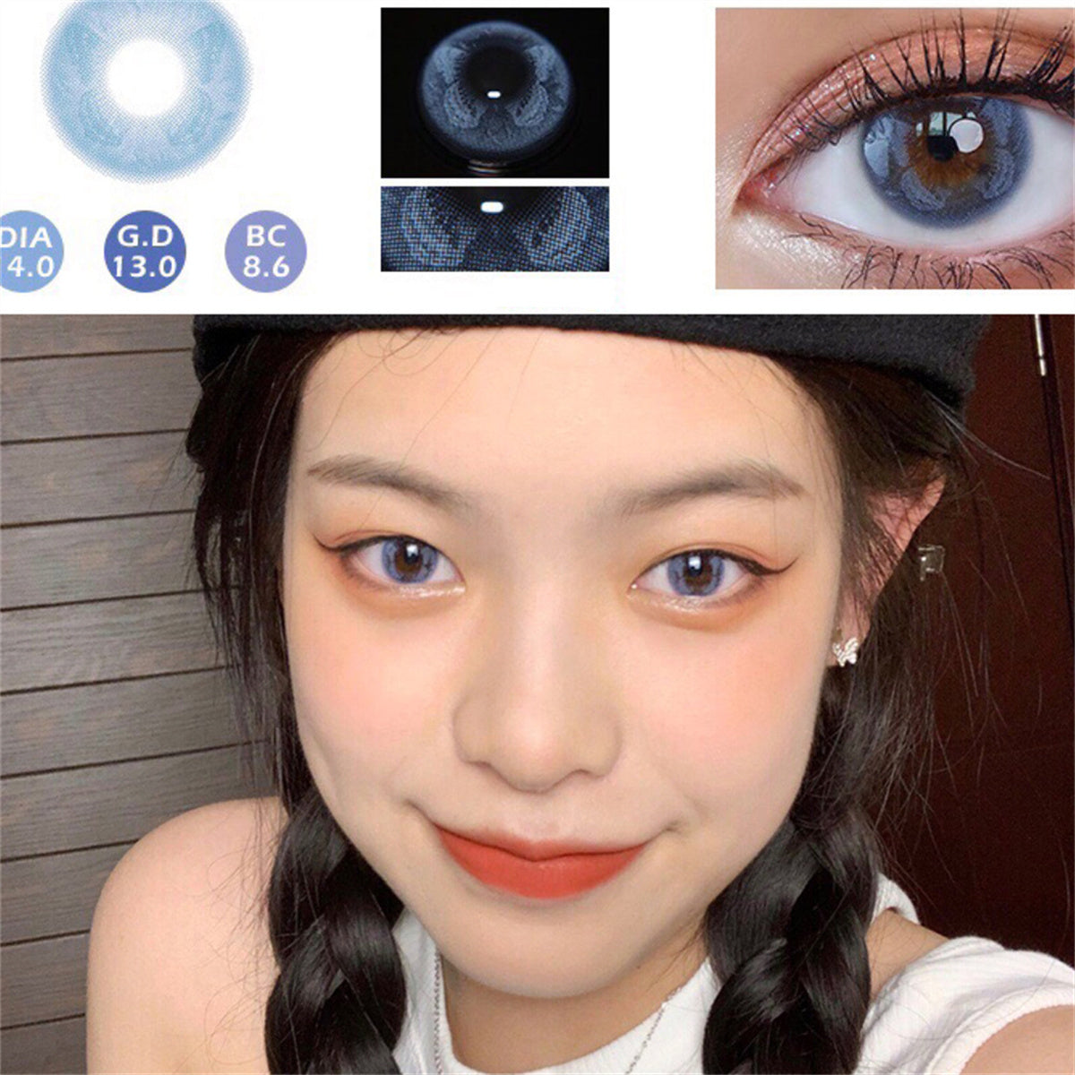 Morningcon Cryptopteryx Colored Contact Lenses For Eyes Half Yearly 2pcs