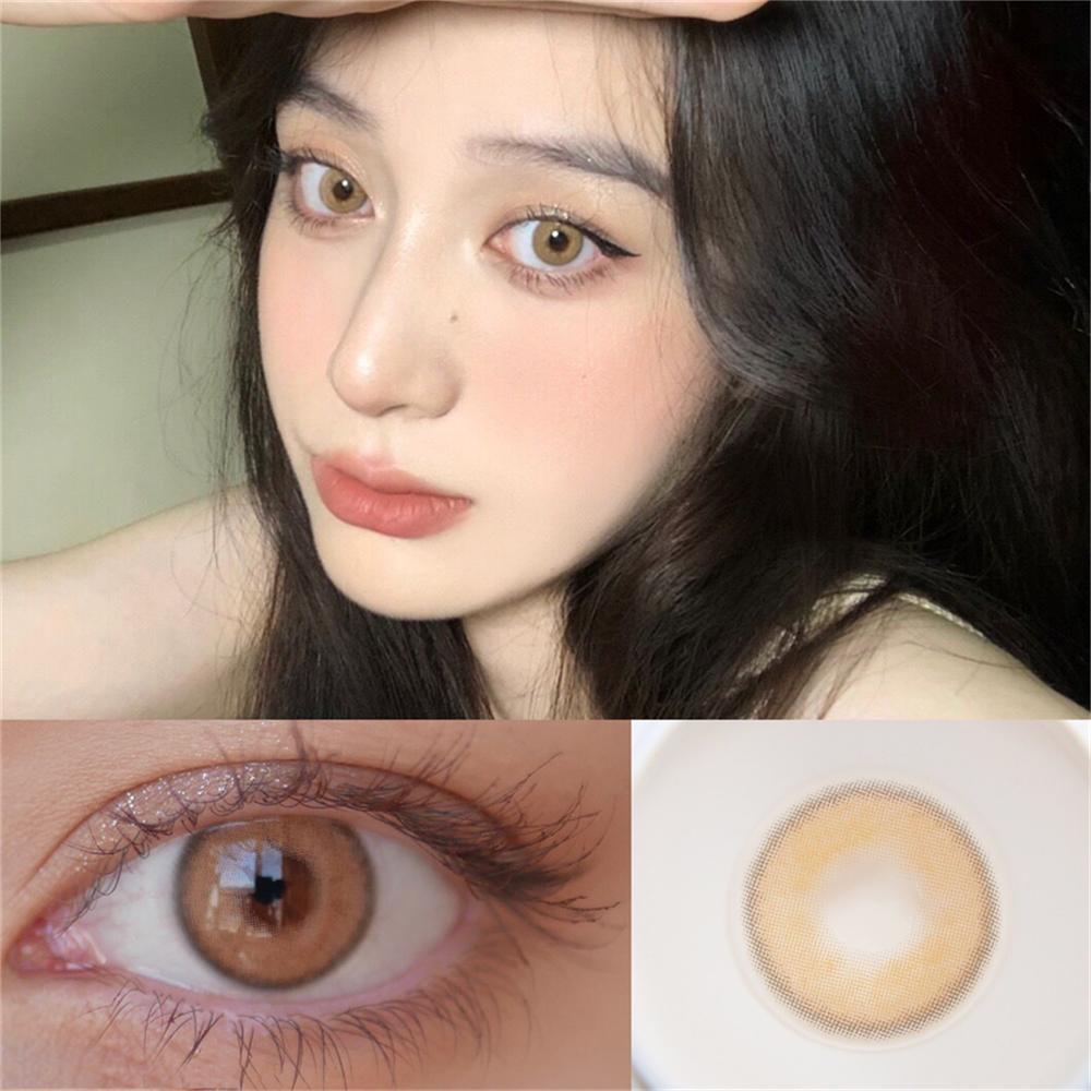 Morningcon Empty Mountain base Colored Contact Lenses For Eyes Half Yearly 2pcs
