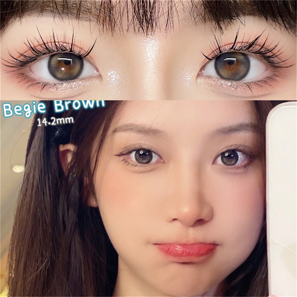 Morningcon Sweet Potato Jelly Colored Contact Lenses For Eyes Half Yearly 2pcs