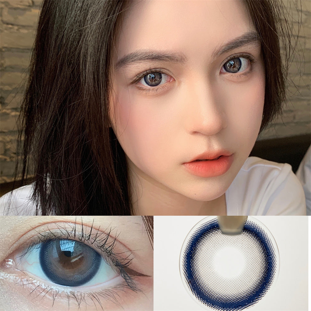 Morningcon Leah Sea Salt Colored Contact Lenses For Eyes Half Yearly 2pcs