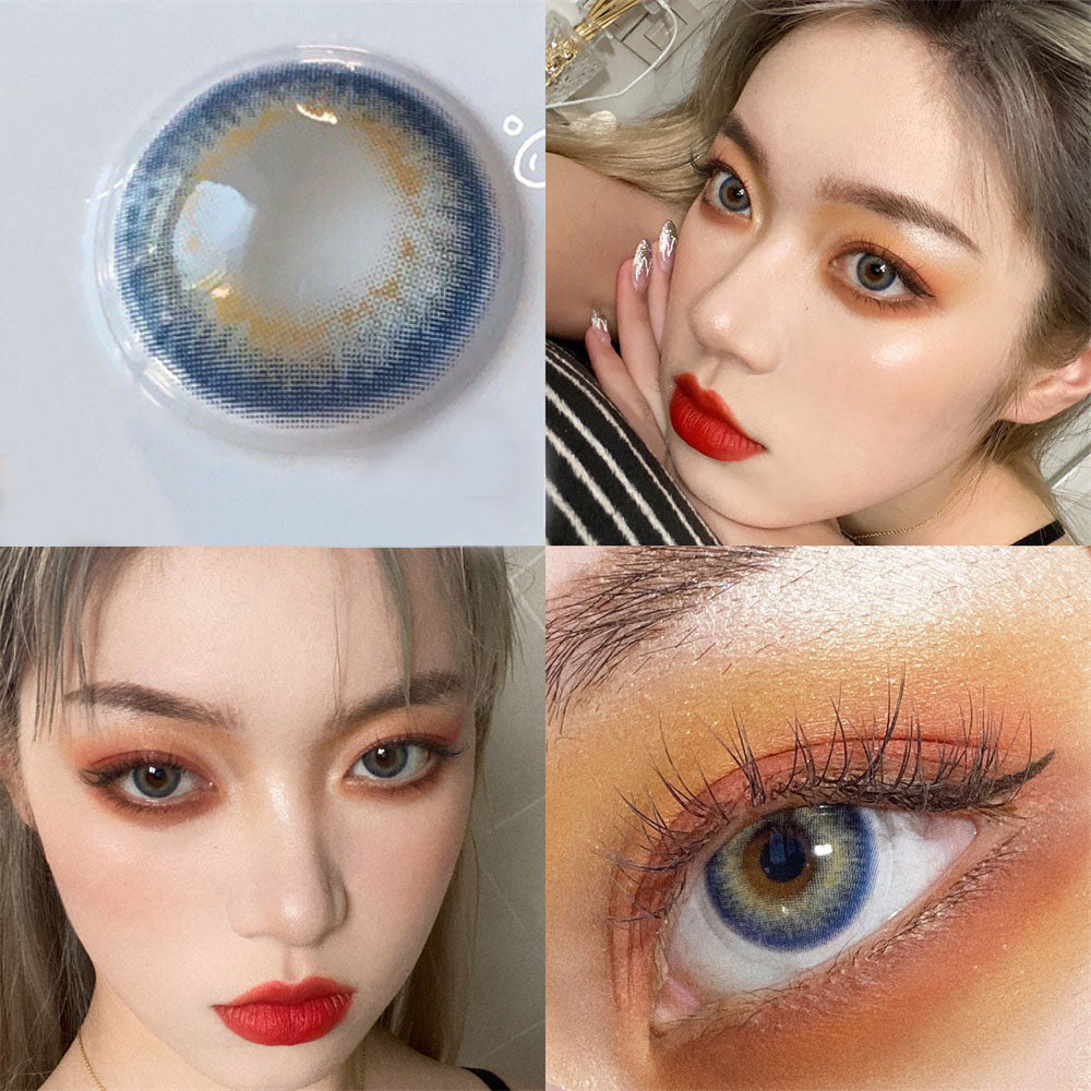 Morningcon Mermaid Tears Colored Contact Lenses For Eyes Half Yearly 2pcs