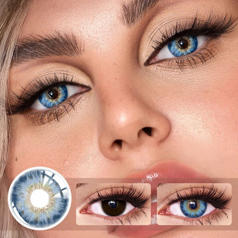 Morningcon C1-Royal Colored Contact Lenses For Eyes Half Yearly 2pcs