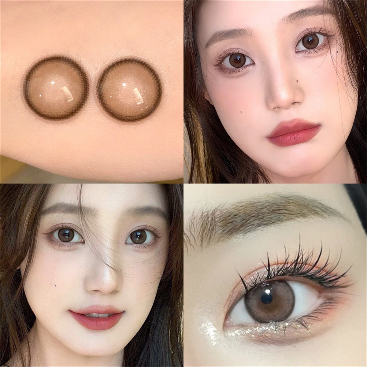 Morningcon Yogurt Putty Colored Contact Lenses For Eyes Half Yearly 2pcs