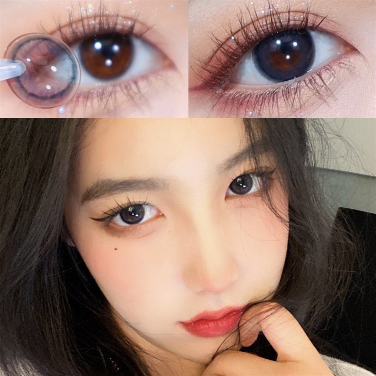 Morningcon Glass Whale Colored Contact Lenses For Eyes Half Yearly 2pcs