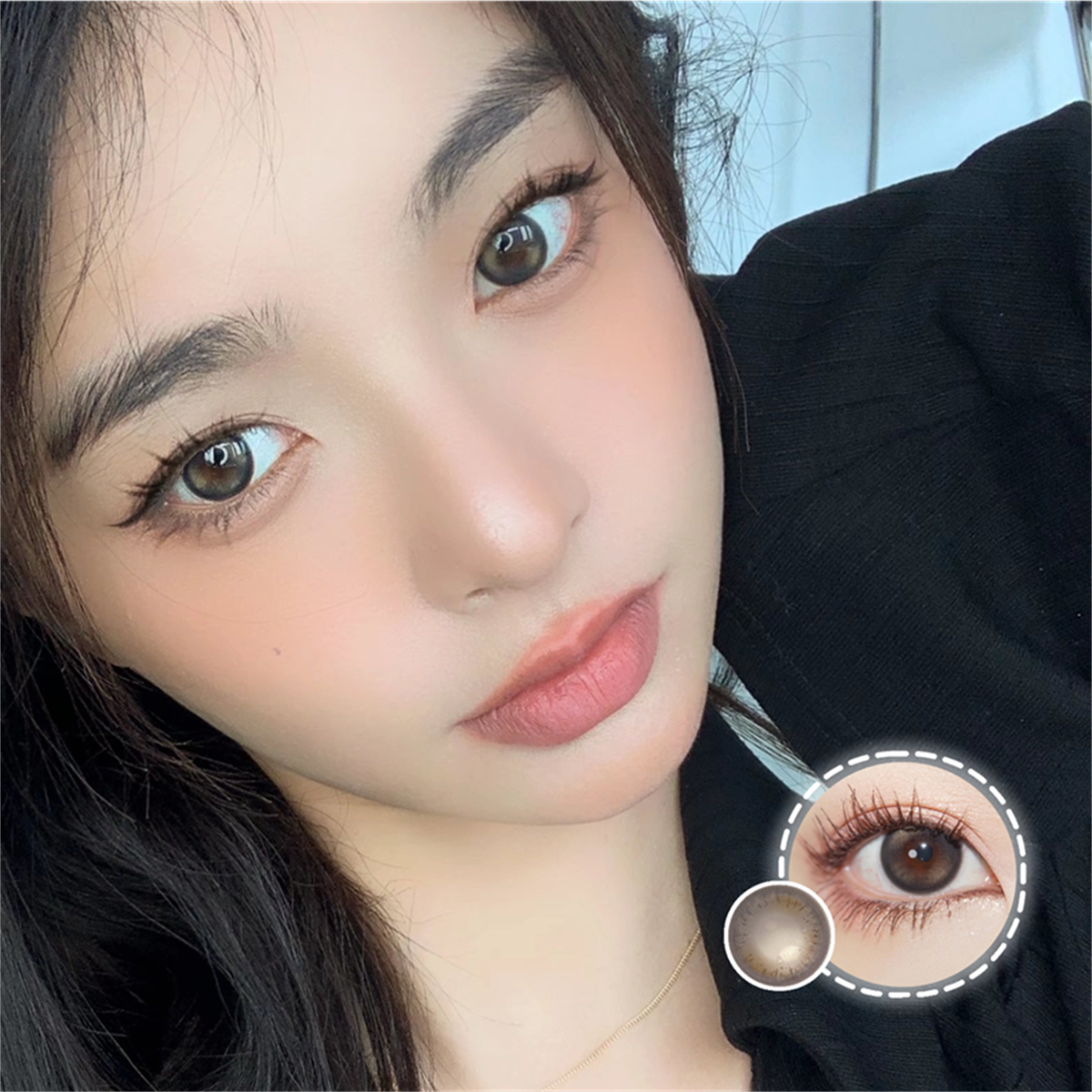 Morningcon Sweet Potato Jelly Colored Contact Lenses For Eyes Half Yearly 2pcs