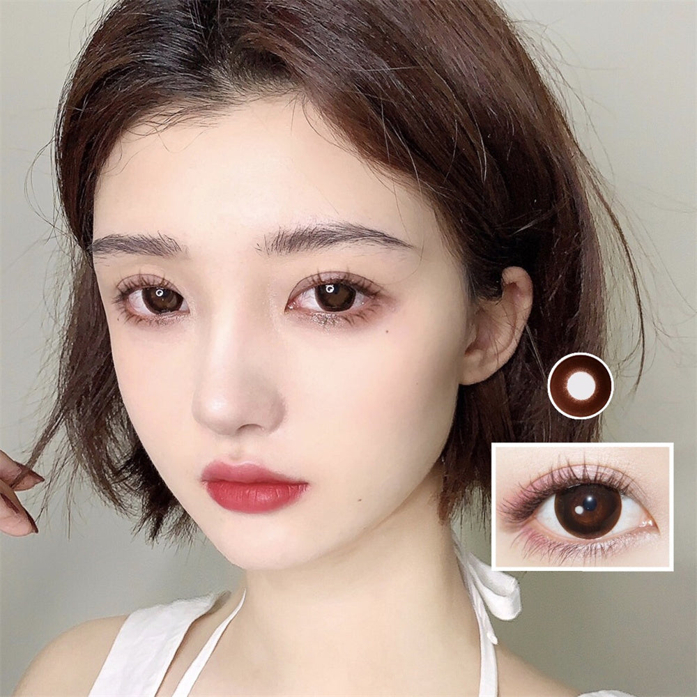 Morningcon Giant rings Colored Contact Lenses For Eyes Half Yearly 2pcs