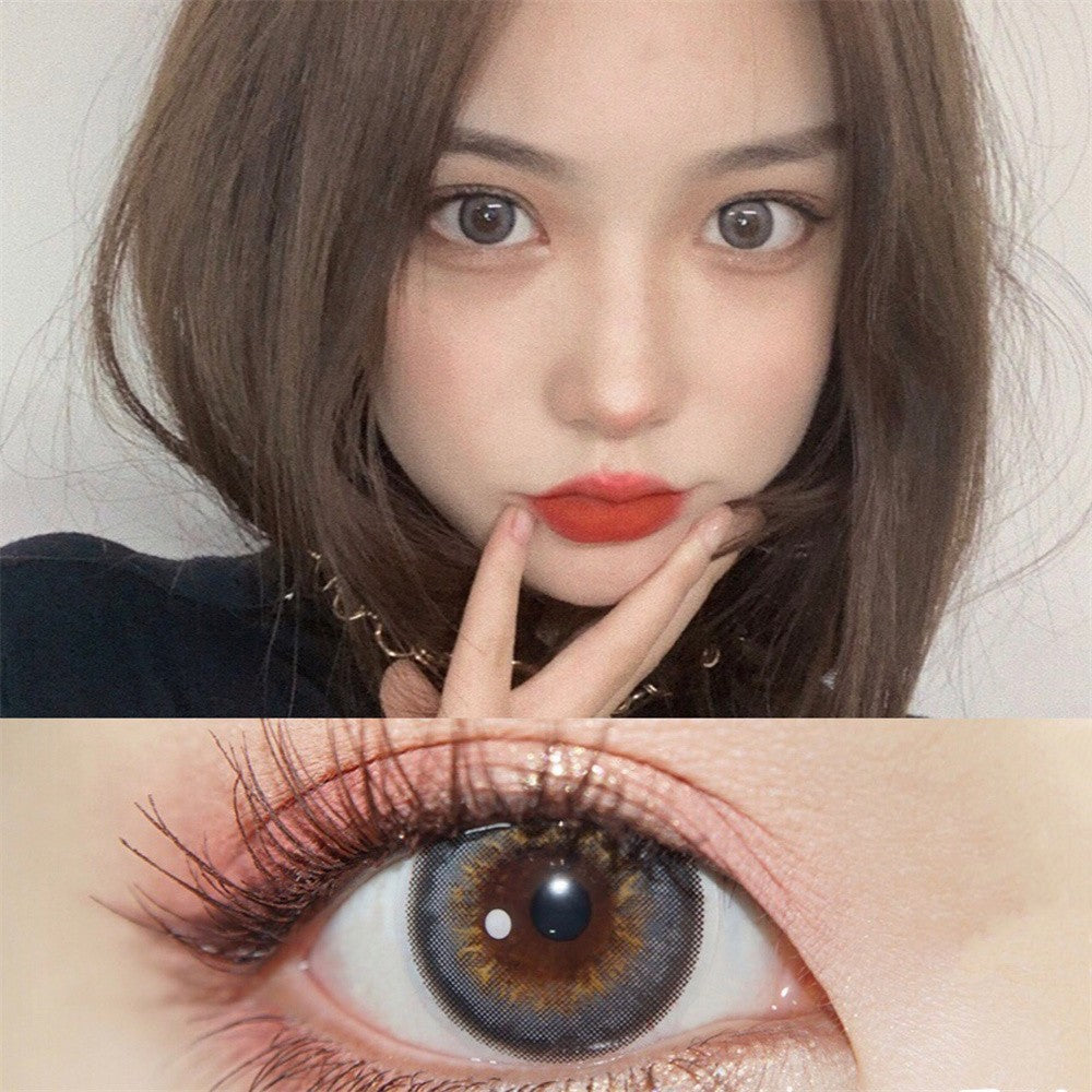 Morningcon Santo ash Colored Contact Lenses For Eyes Half Yearly 2pcs