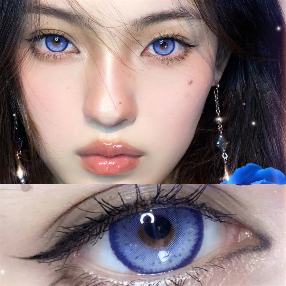 Morningcon Mustard Colored Contact Lenses For Eyes Half Yearly 2pcs