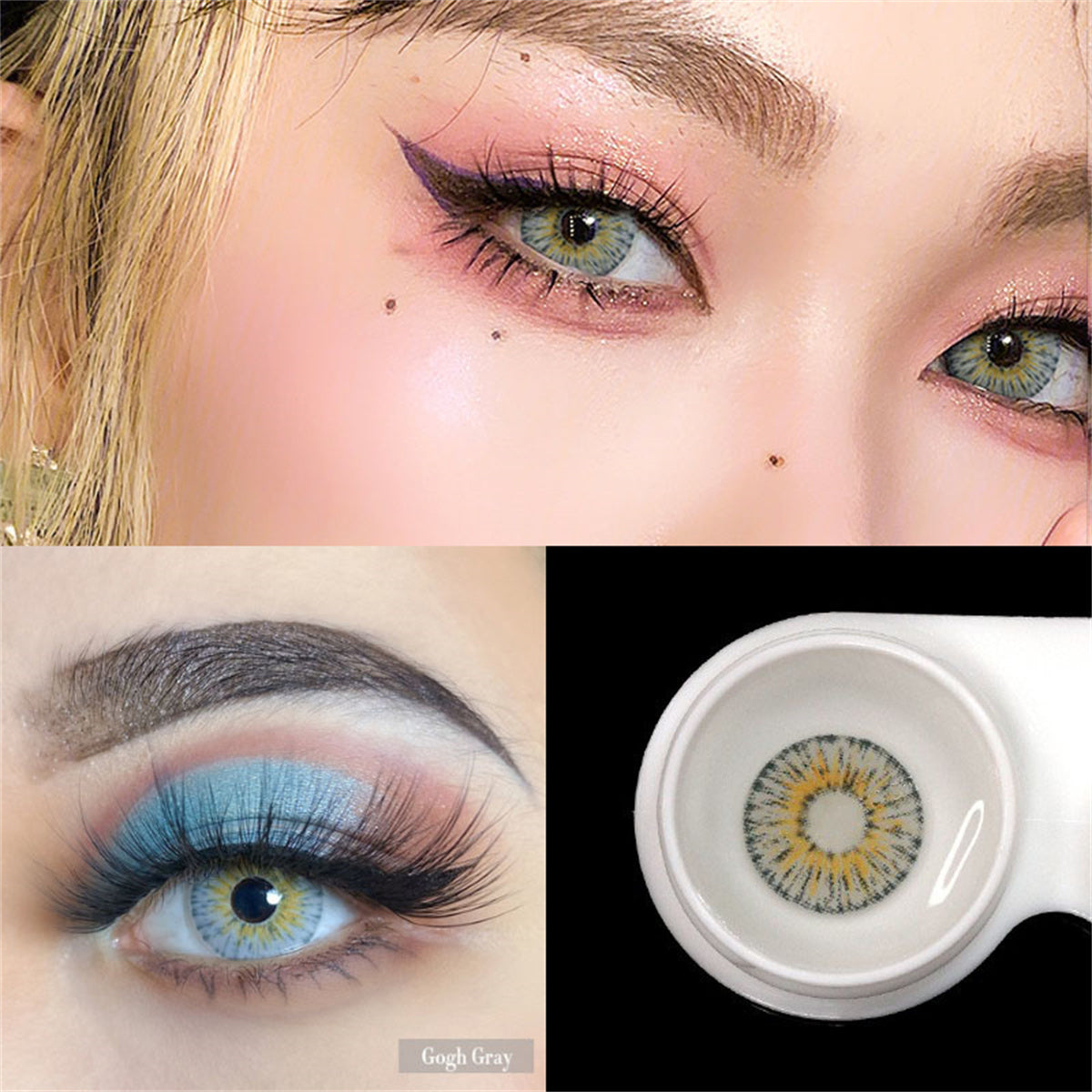 Morningcon New yourk Colored Contact Lenses For Eyes Half Yearly 2pcs
