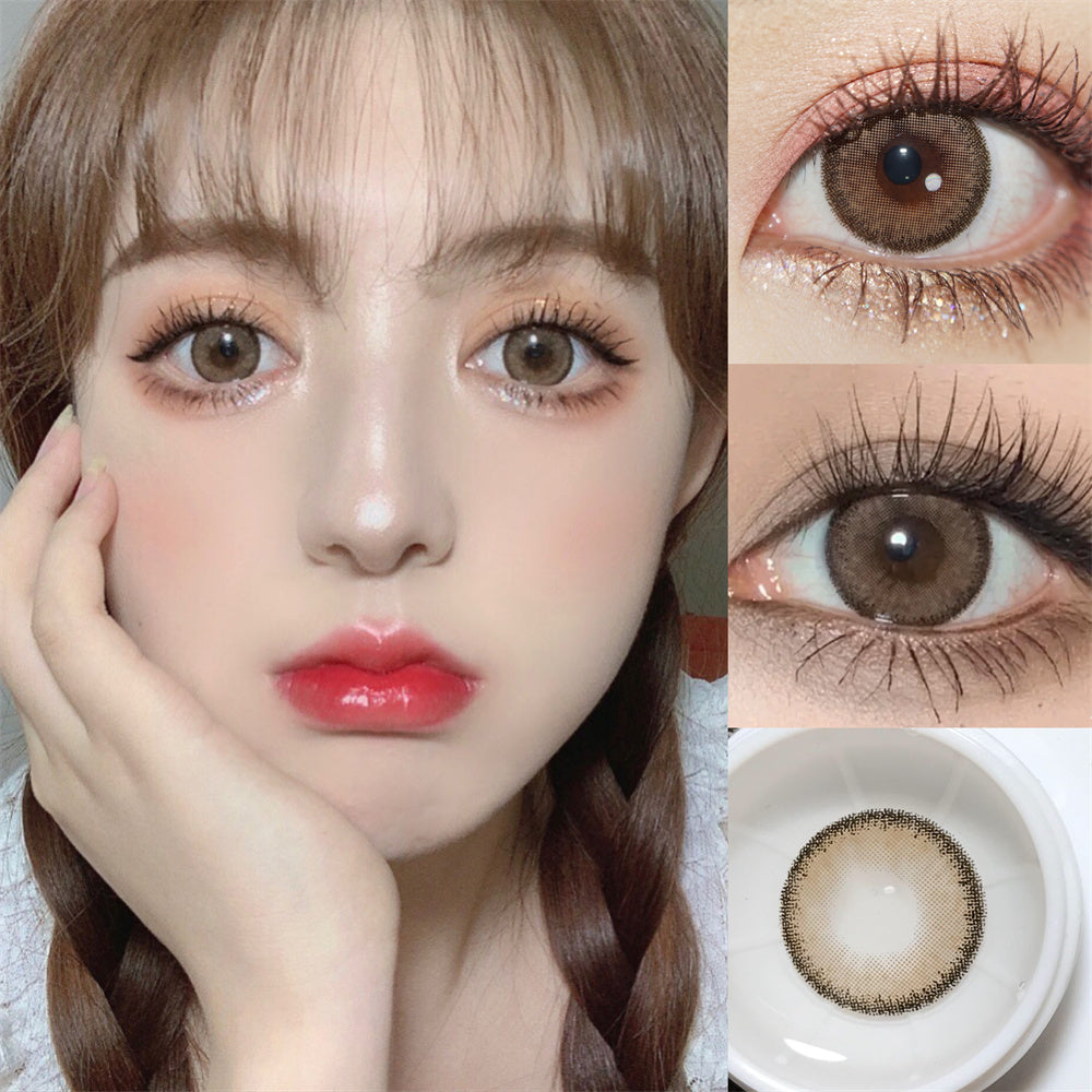 Morningcon Glutinous rice balls Colored Contact Lenses For Eyes Half Yearly 2pcs