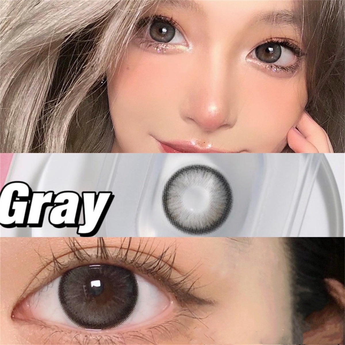 Morningcon Yuan Qi stewed eggs Colored Contact Lenses For Eyes Half Yearly 2pcs