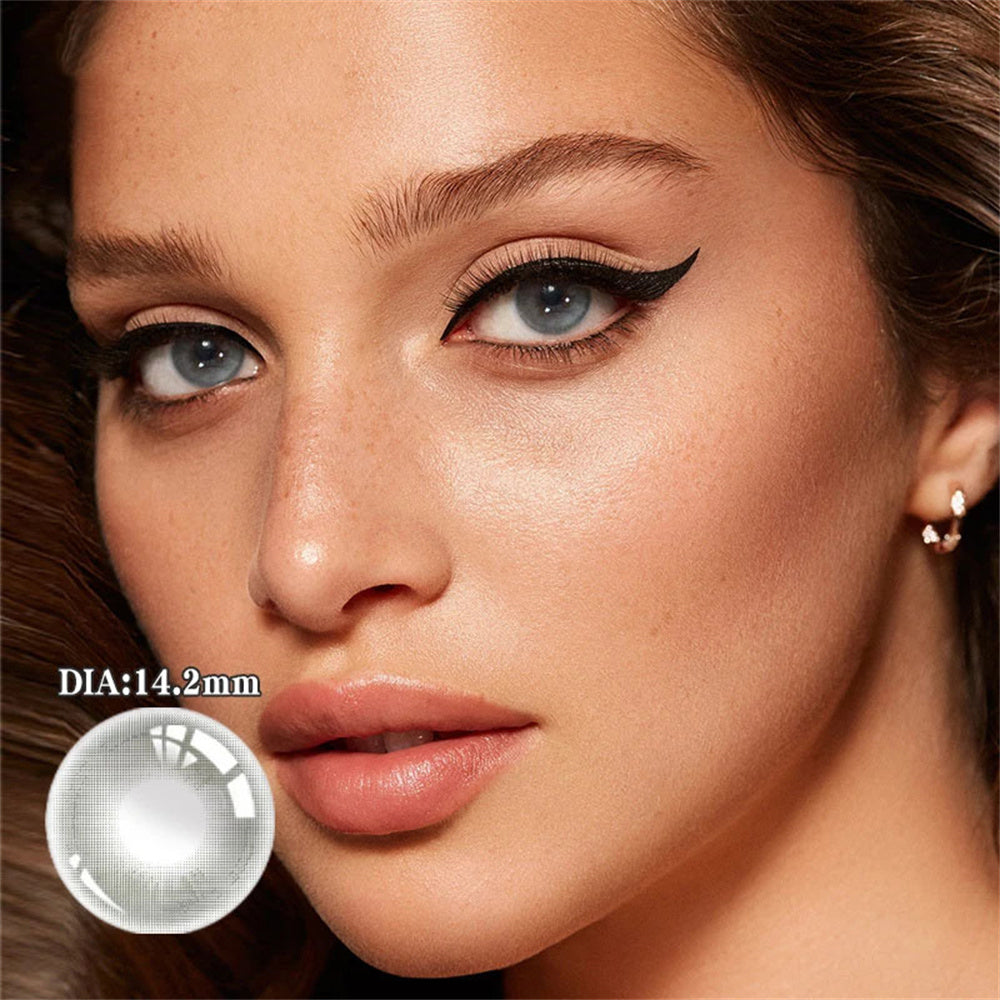 Morningcon Small blisters Colored Contact Lenses For Eyes Half Yearly 2pcs