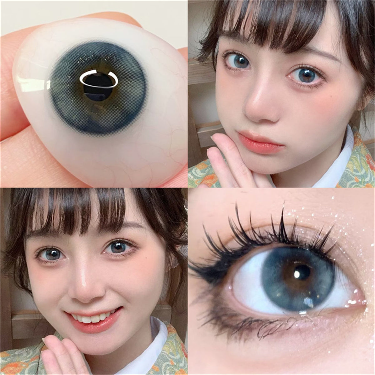 Morningcon Moonlit tea Colored Contact Lenses For Eyes Half Yearly 2pcs