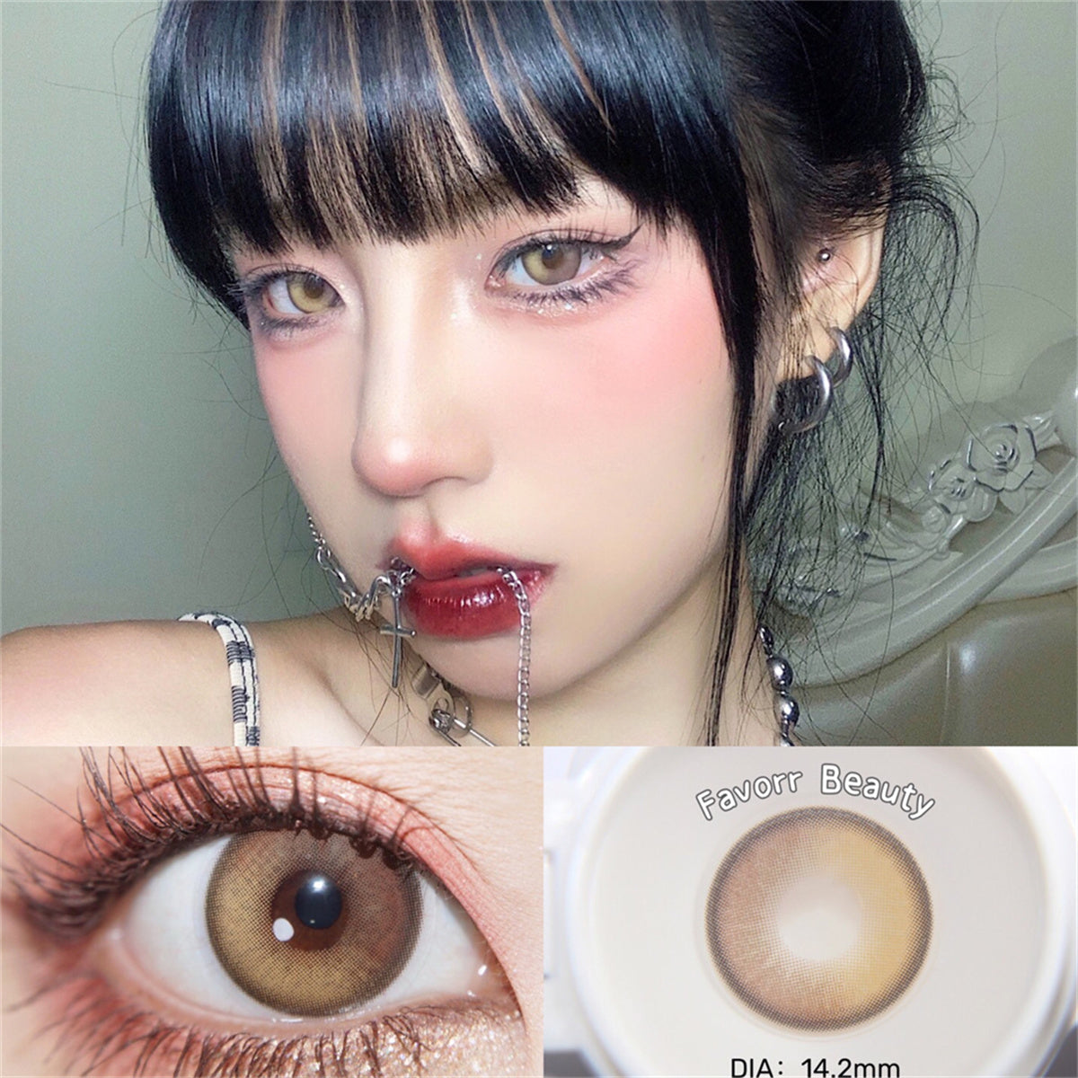 Morningcon Juniperus horizontalis Colored Contact Lenses For Eyes Half Yearly 2pcs