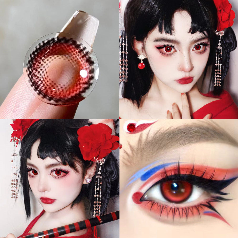 Morningcon Butterfly Colored Contact Lenses For Eyes Daily 2pcs