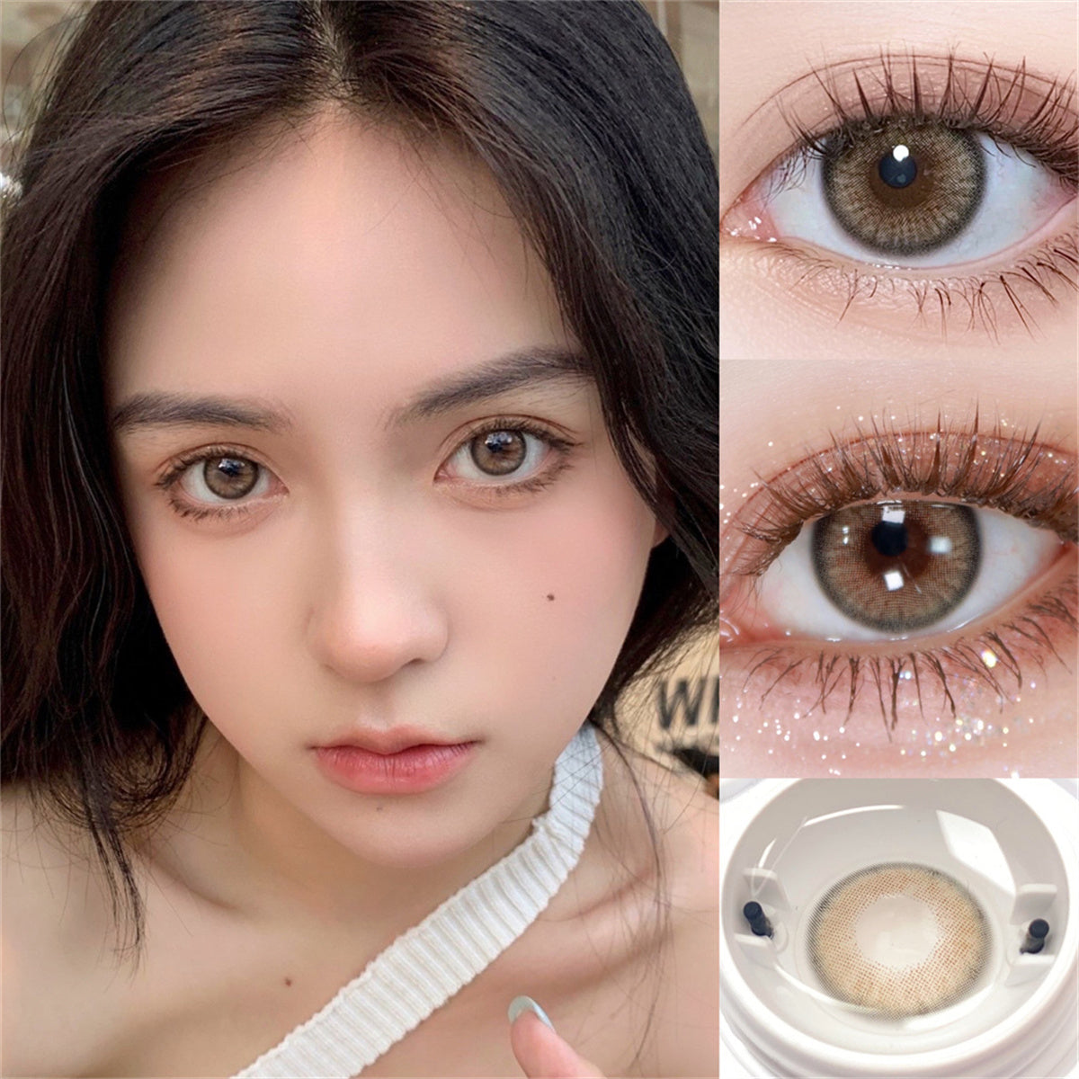 Morningcon Holly Cat Colored Contact Lenses For Eyes Half Yearly 2pcs