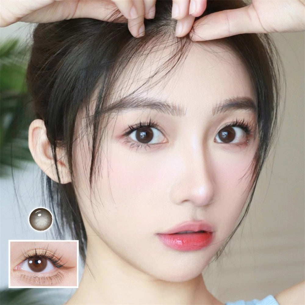 Morningcon Little fragrant wind Colored Contact Lenses For Eyes Half Yearly 2pcs