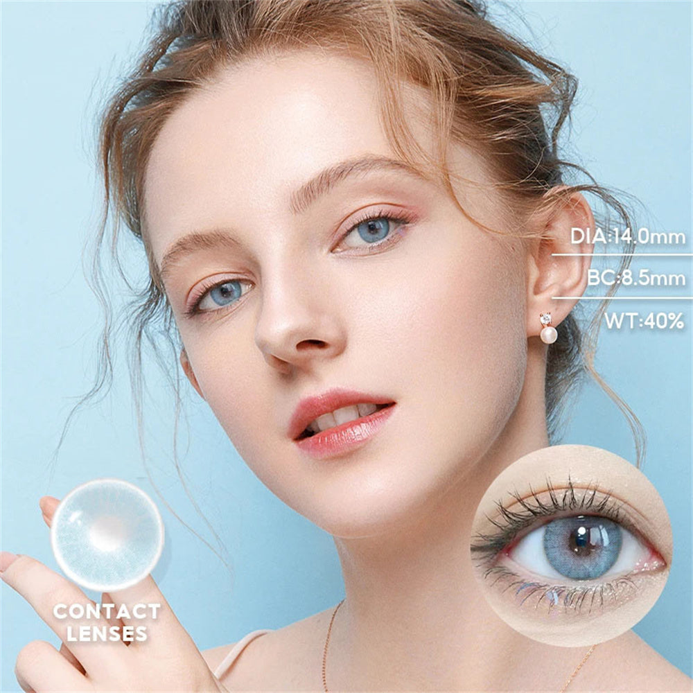 Morningcon Mickey Colored Contact Lenses For Eyes Half Yearly 2pcs