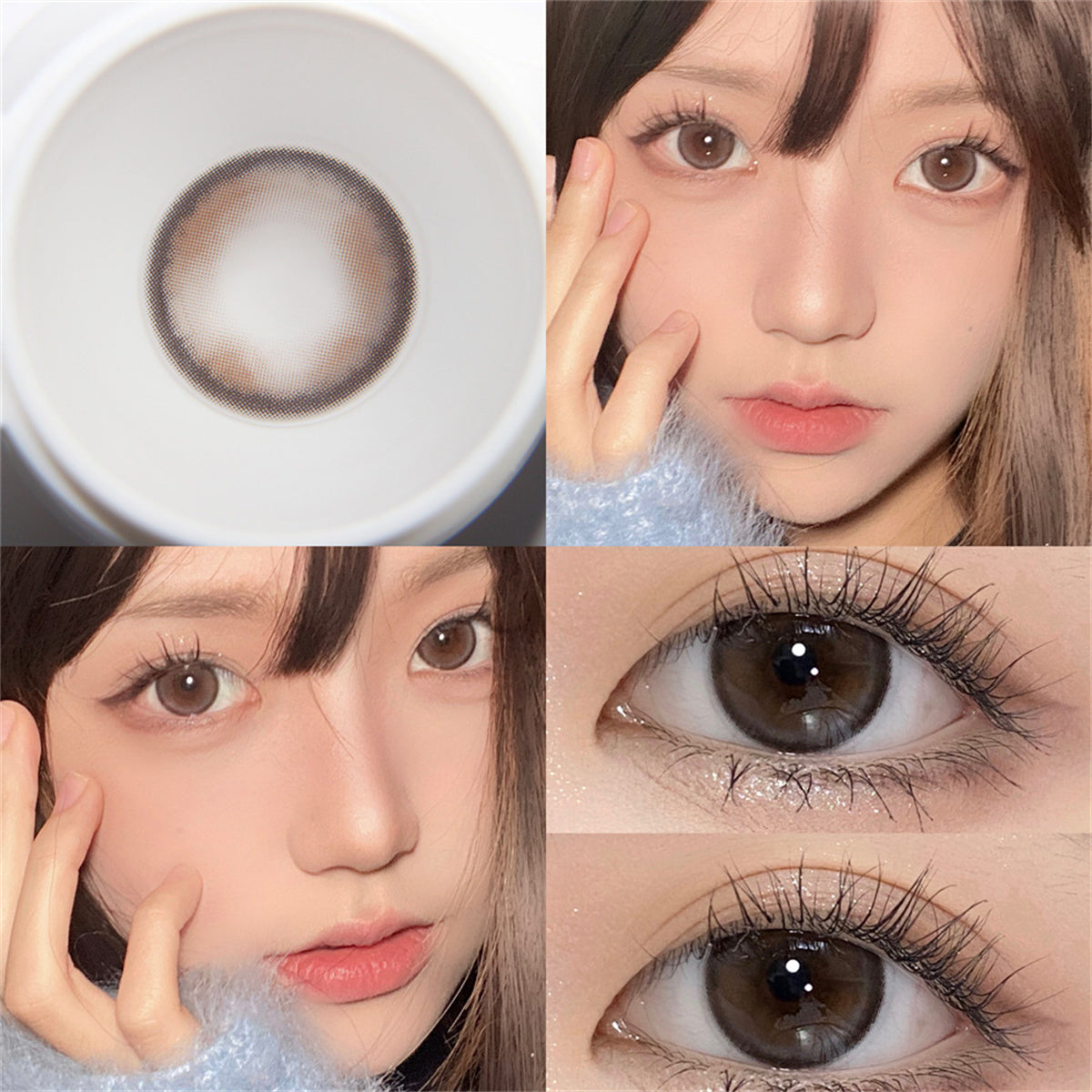 Morningcon Gummy bears Colored Contact Lenses For Eyes Half Yearly 2pcs
