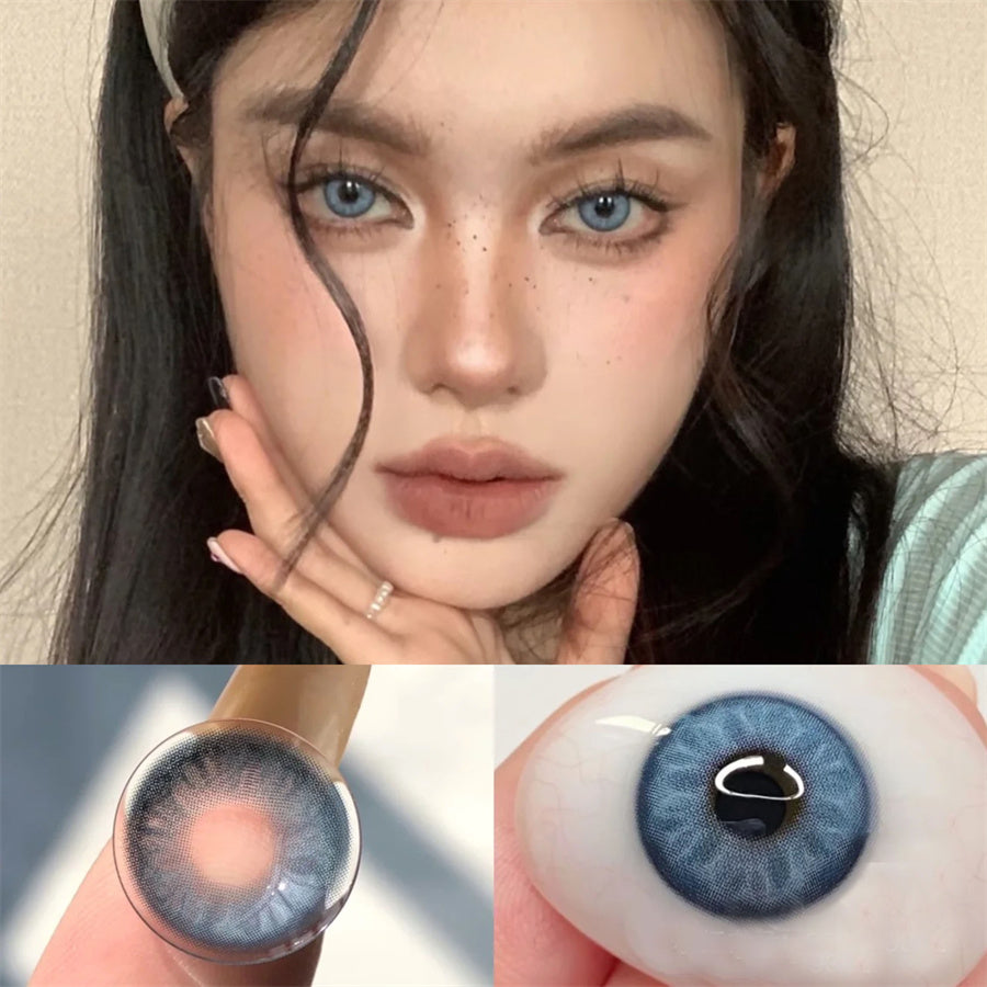 Morningcon Saber ice Colored Contact Lenses For Eyes Half Yearly 2pcs