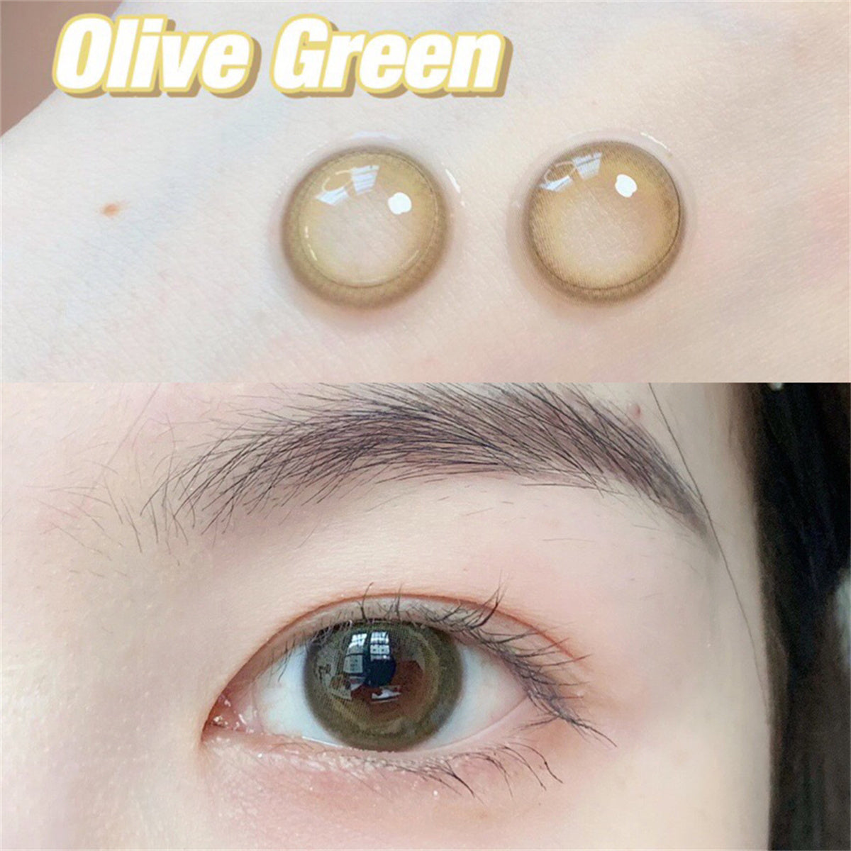 Morningcon Honeydew melon jelly Colored Contact Lenses For Eyes Half Yearly 2pcs