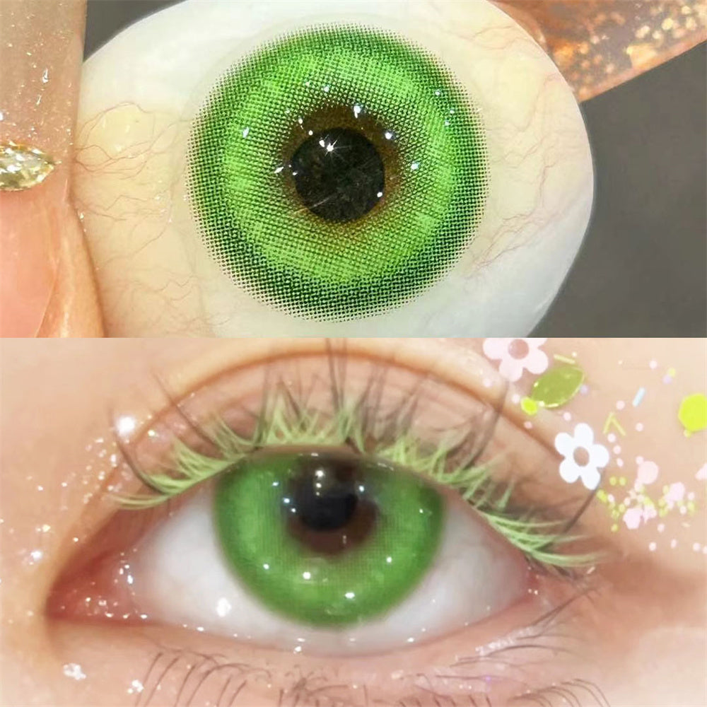Morningcon Plum Blossom Colored Contact Lenses For Eyes Daily 2pcs