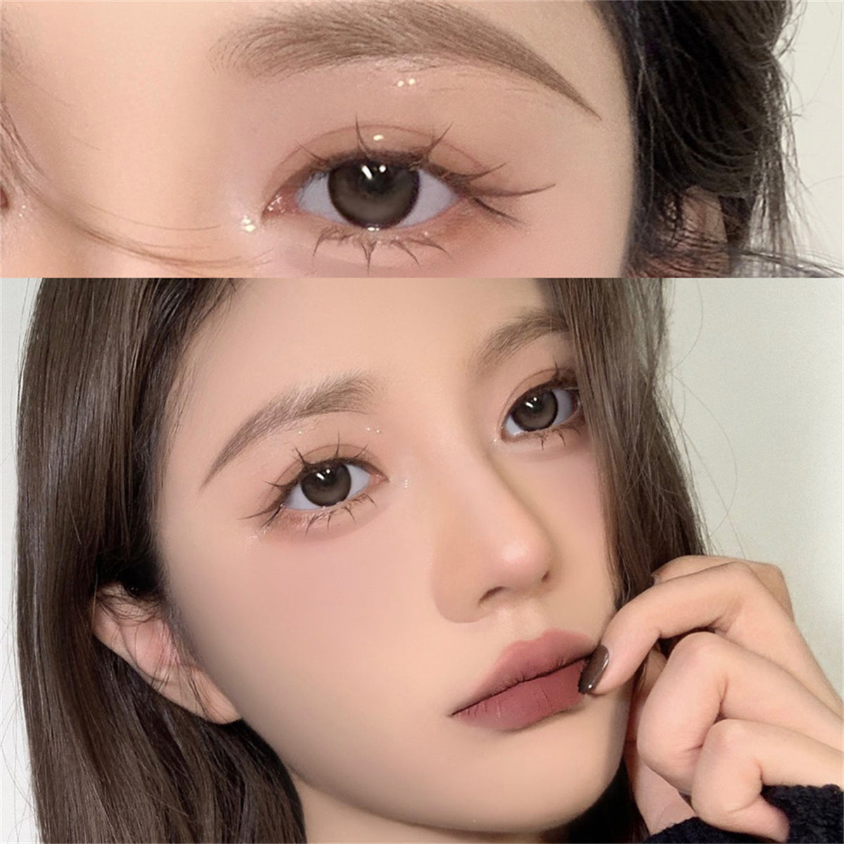 Morningcon Black walnut Colored Contact Lenses For Eyes Half Yearly 2pcs