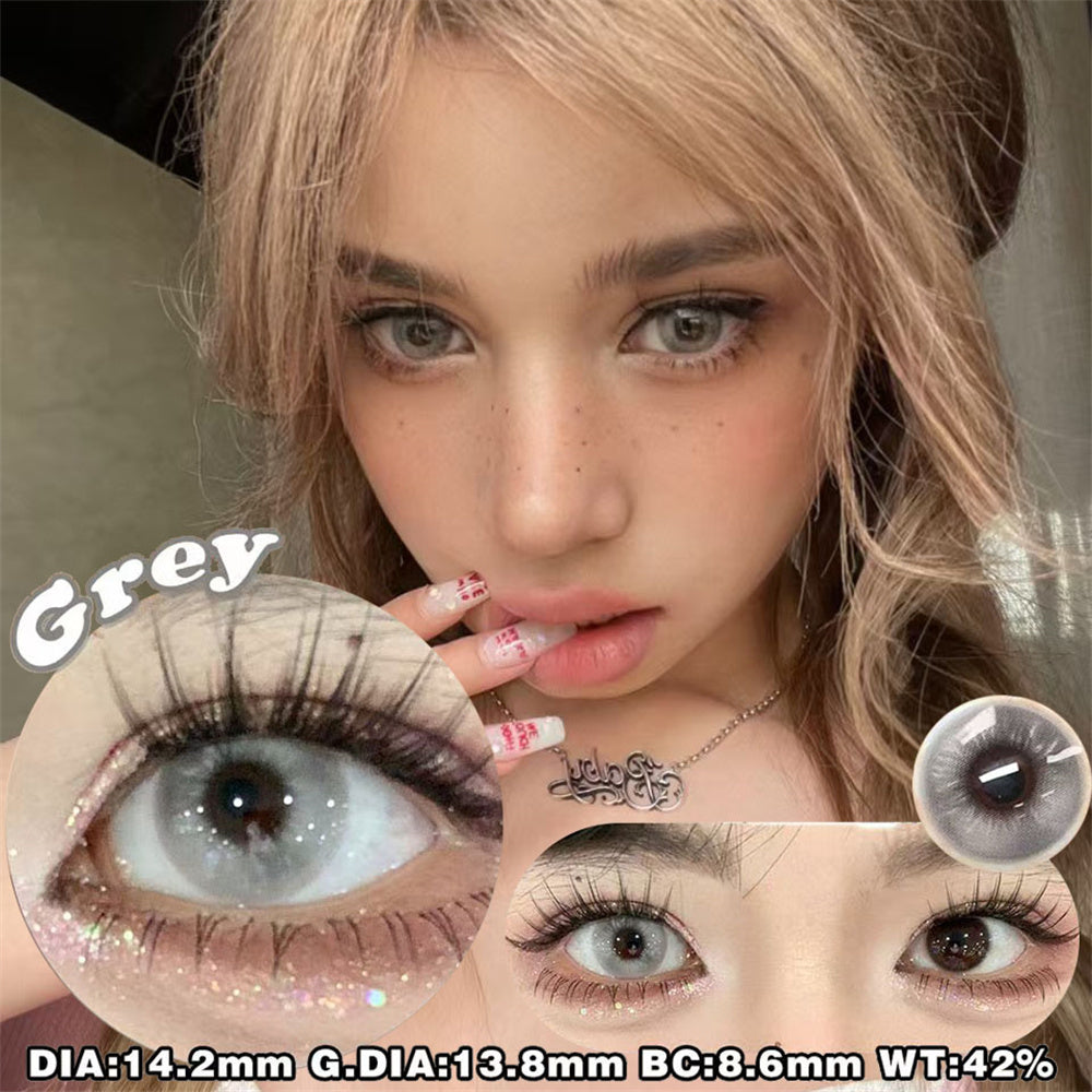 Morningcon Snow Grils Colored Contact Lenses For Eyes Half Yearly 2Pcs