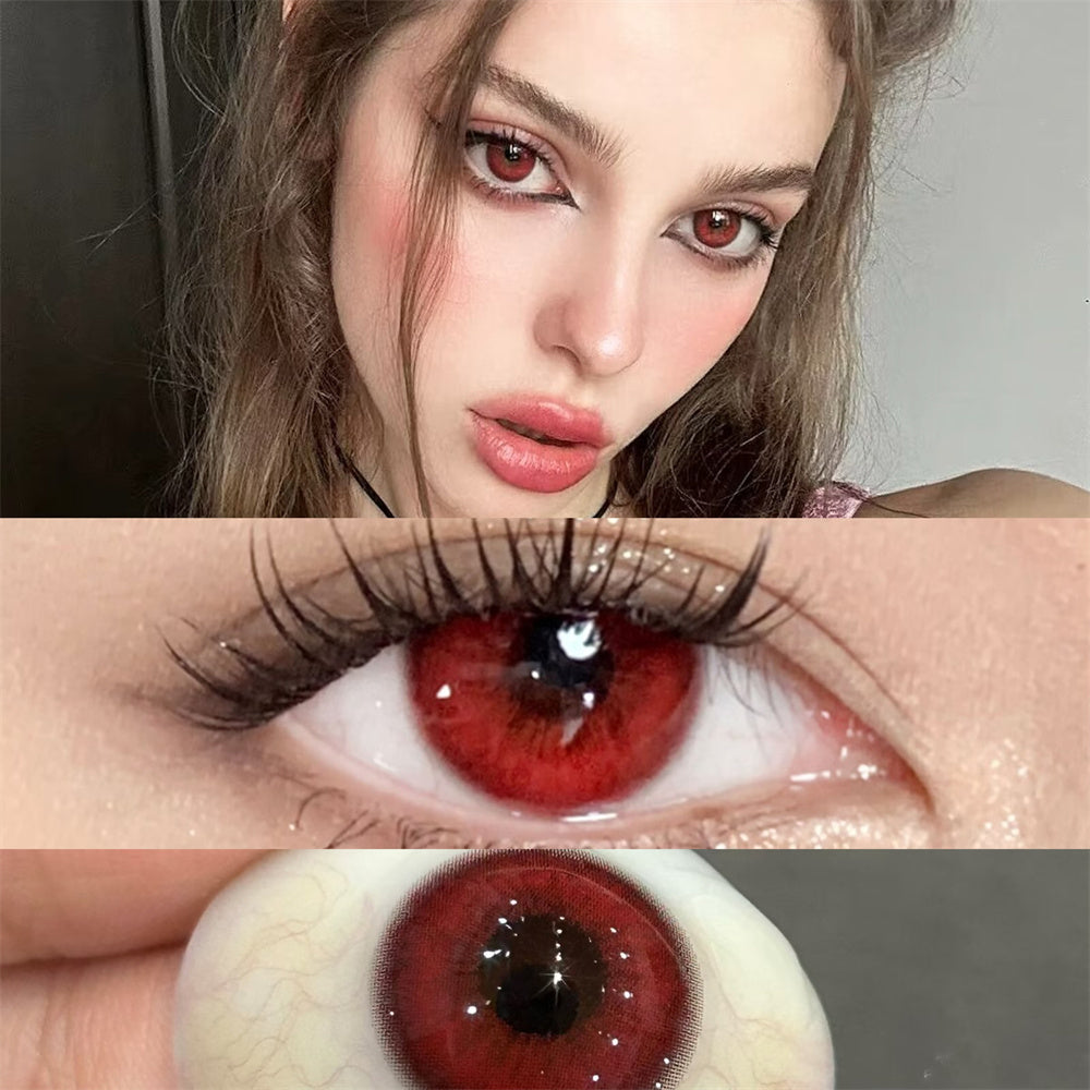 Morningcon Sick Mary Colored Contact Lenses For Eyes Half Yearly 2pcs