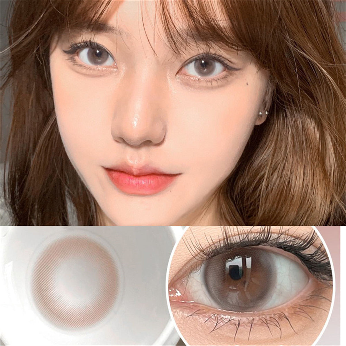 Morningcon Bubbles Colored Contact Lenses For Eyes Half Yearly 2pcs