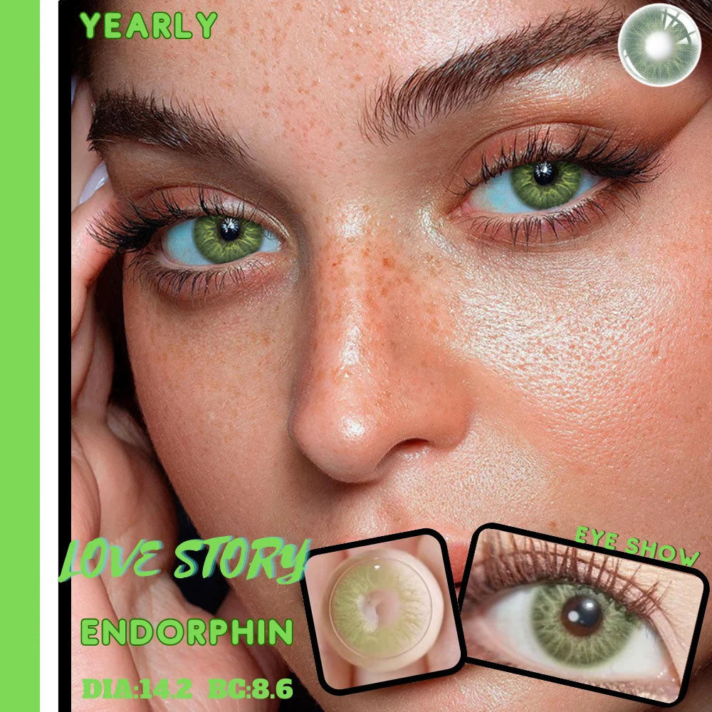 Morningcon Story Colored Contact Lenses For Eyes Half Yearly 2pcs