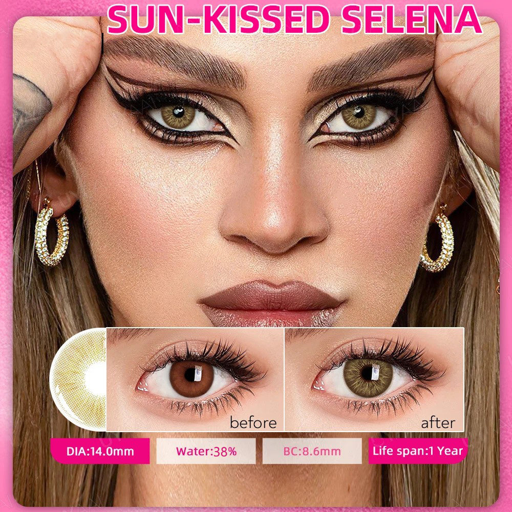 Morningcon sunkiss Colored Contact Lenses For Eyes Half Yearly 2pcs