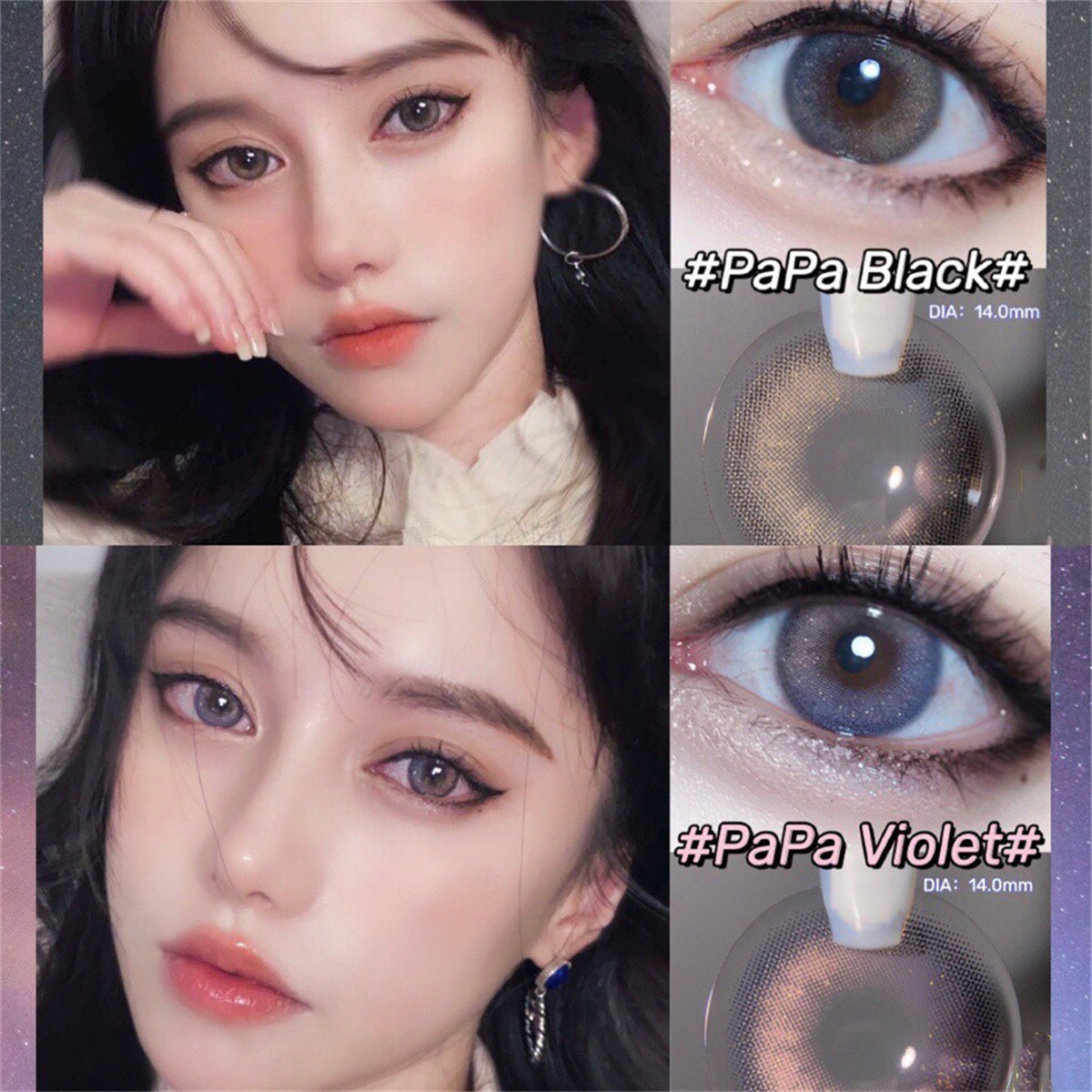 Morningcon Papa Colored Contact Lenses For Eyes Half Yearly 2pcs