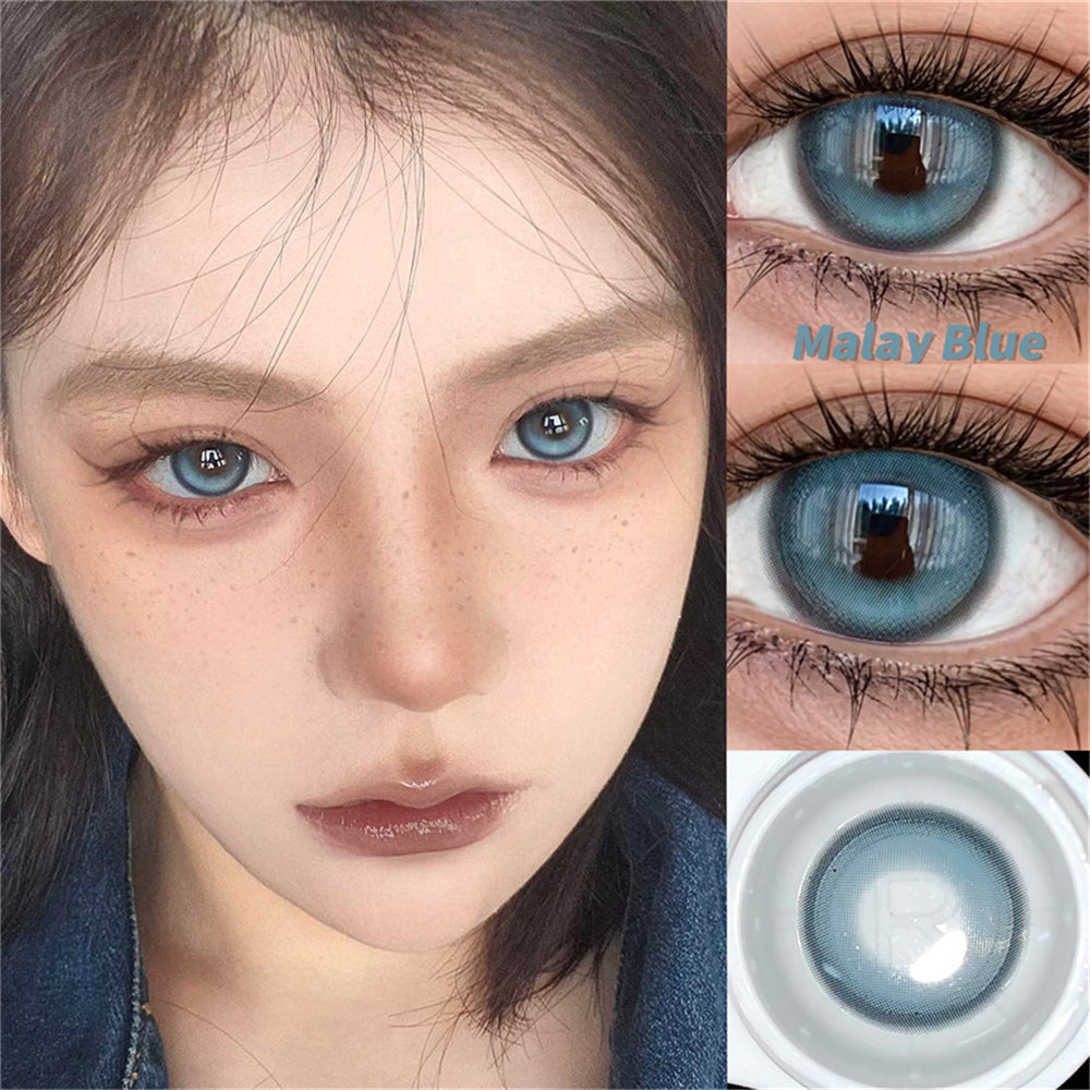 Morningcon Fiji Glacier Colored Contact Lenses For Eyes Half Yearly 2pcs