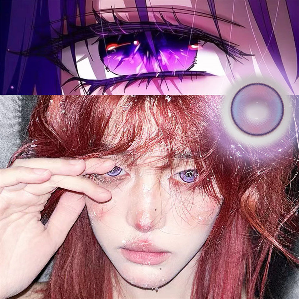 Morningcon Plum Blossom Colored Contact Lenses For Eyes Daily 2pcs