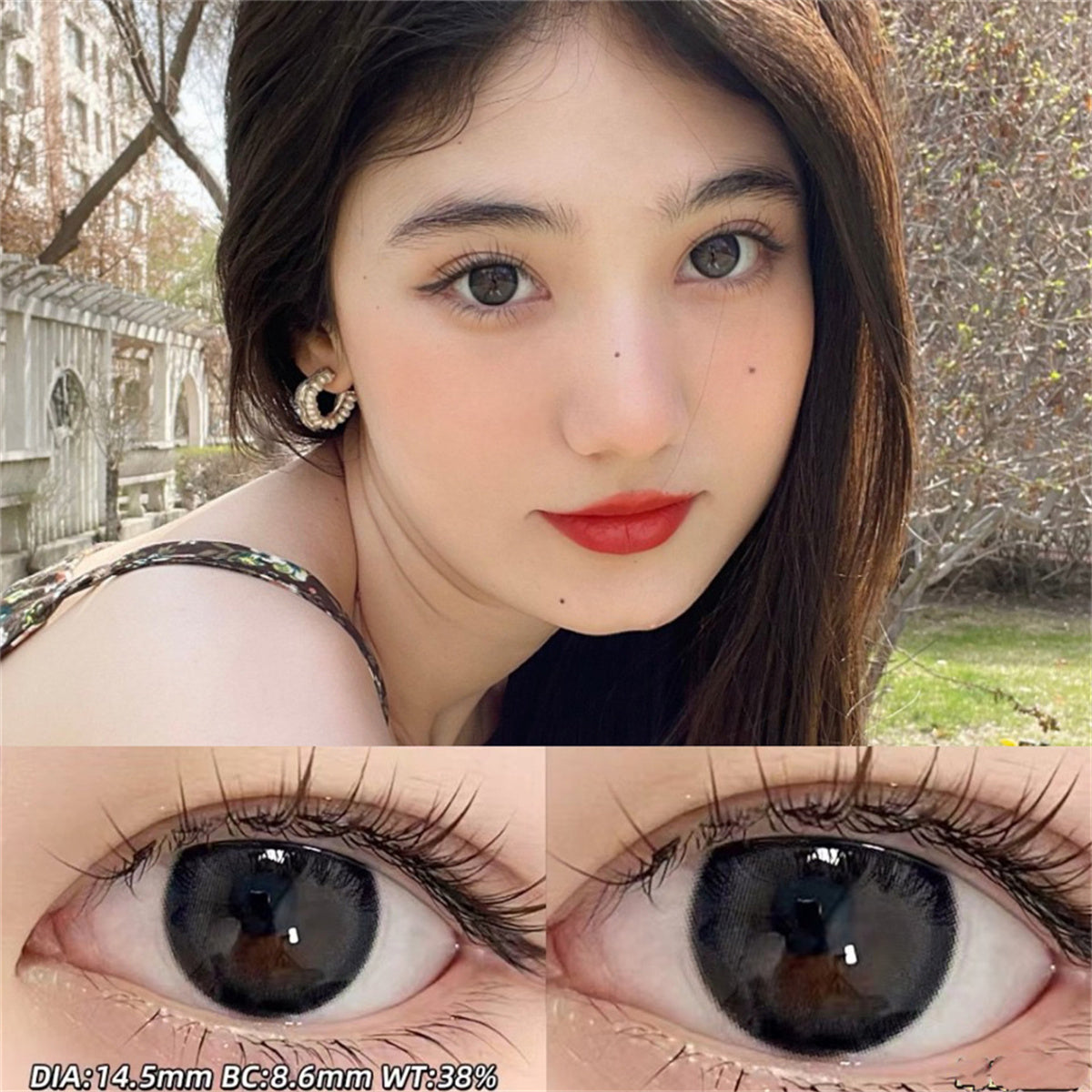 Morningcon Mu Li Colored Contact Lenses For Eyes Half Yearly 2pcs