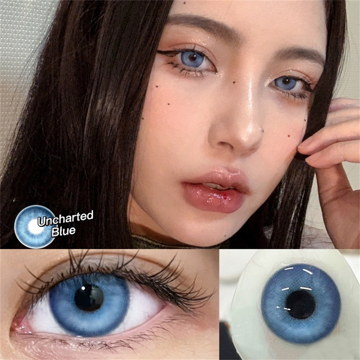 Morningcon Mysterious waters Colored Contact Lenses For Eyes Half Yearly 2pcs
