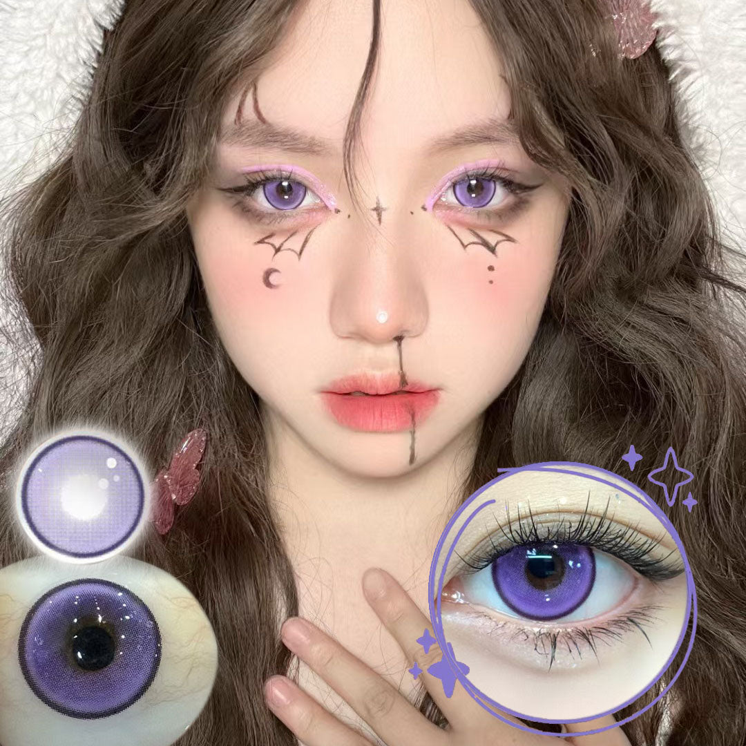 Morningcon Plum Blossom Colored Contact Lenses For Eyes Daily 2pcs