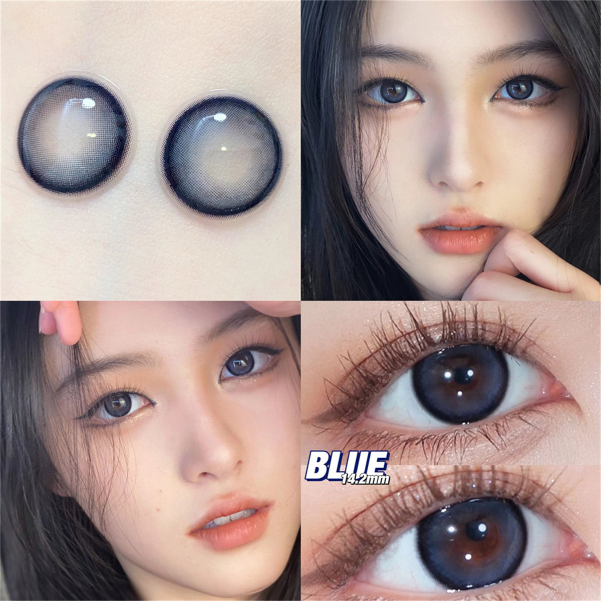 Morningcon Devil Fish Colored Contact Lenses For Eyes Half Yearly 2pcs