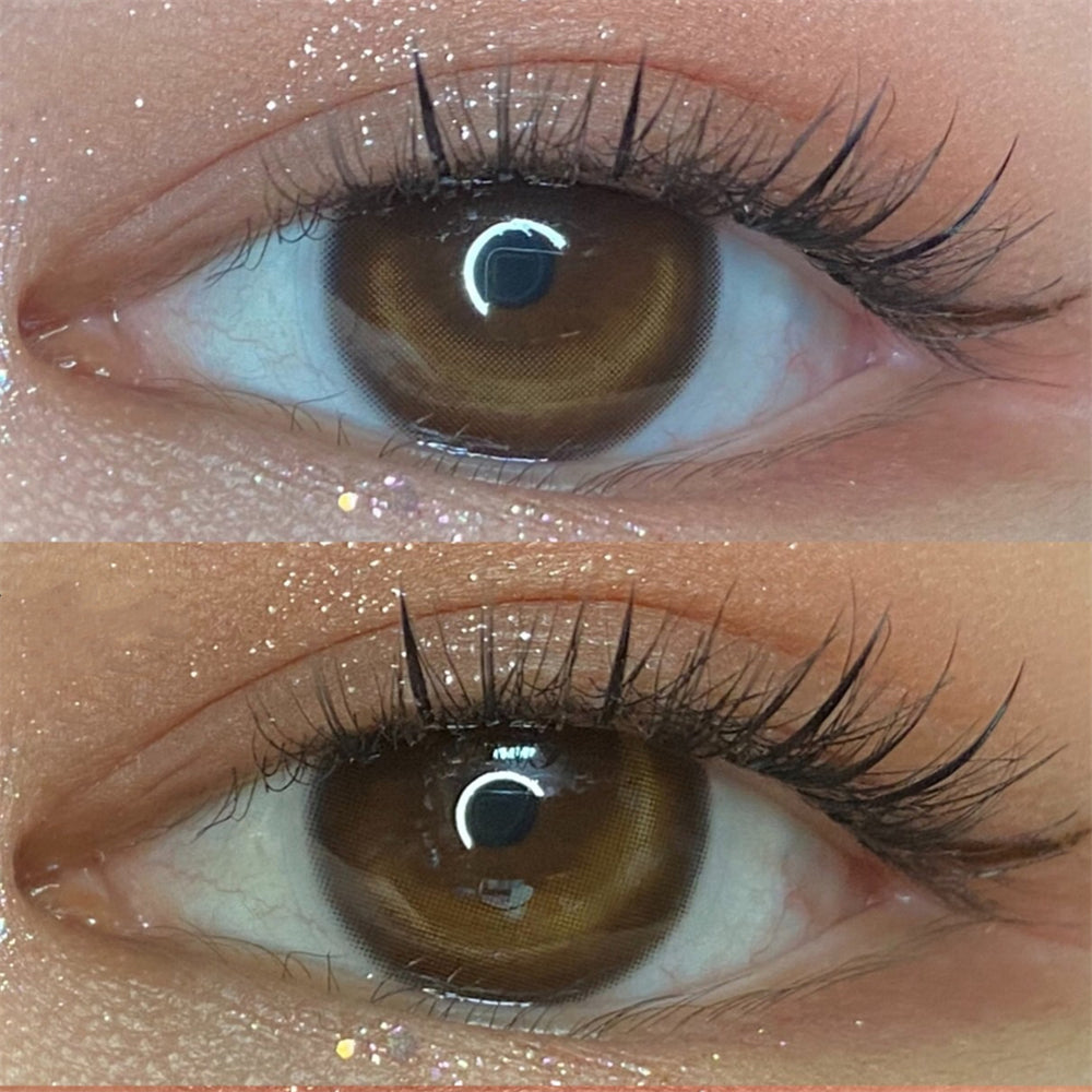 Morningcon Half-moon Colored Contact Lenses For Eyes Half Yearly 2pcs