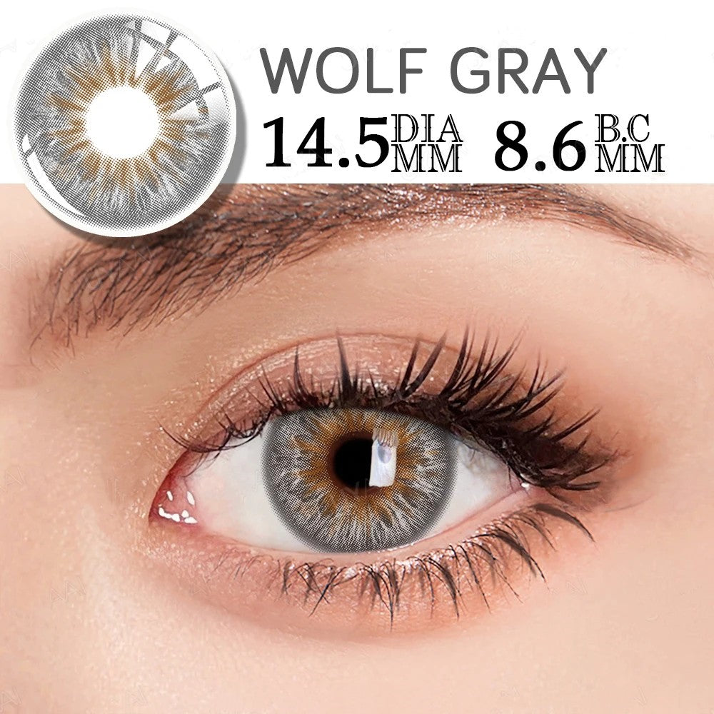 Morningcon wildness-F27 Colored Contact Lenses For Eyes Half Yearly 2pcs