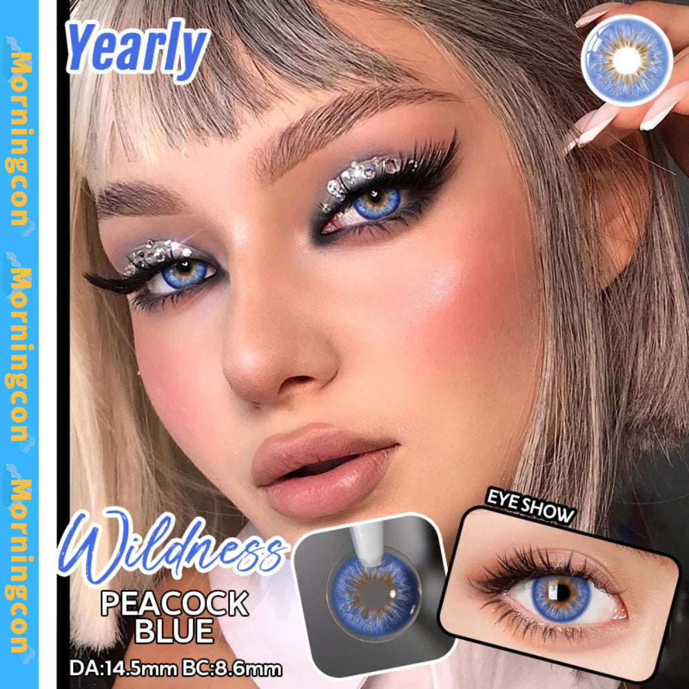 Morningcon wildness-F27 Colored Contact Lenses For Eyes Half Yearly 2pcs
