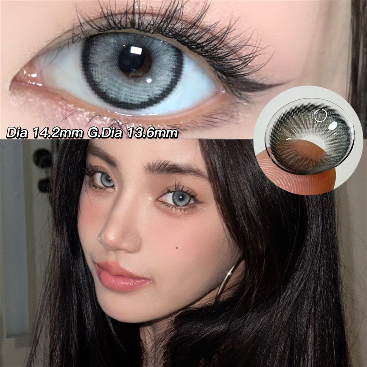Morningcon Snake Colored Contact Lenses For Eyes Half Yearly 2pcs